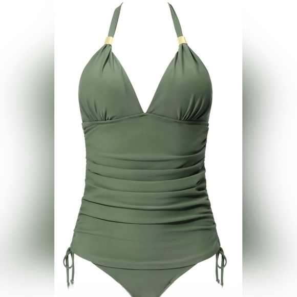 SOLD SUUKSESS Halter Tankini Bathingsuit #413 - Picture 3 of 15